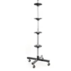 Carrello Porta Pneumatici Auto Colonna Supporto Portagomme Ruote Fino A 225 Mm