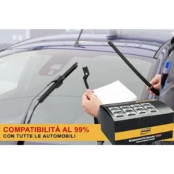 Kit 10 Attacchi B2 Per Spazzole Tergicristallo Carall S985 Flat E T191 Ibrida -TopAuto Ricambi Italia 12386785 3