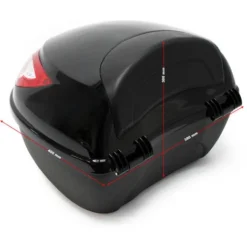 Top Case 22L Color Argento Bauletto Portaoggetti Per Scooter Moto Quad Bauletto Portacasco -TopAuto Ricambi Italia 13761537 5