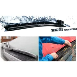 Spazzola Tergicristallo 28'' Universale 10 Adattatori Auto Aereo Flat 700mm -TopAuto Ricambi Italia 15282068 3