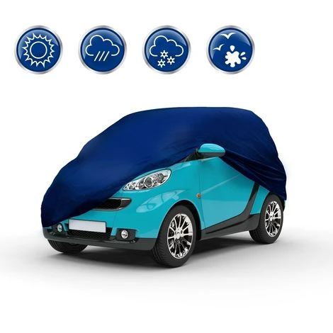 Telo Copriauto Impermeabile Traspirante Protezione Pioggia Smart 265x147x119 Cm 2 Telo Copriauto Impermeabile Traspirante Protezione Pioggia Smart 265x147x119 Cm - immagine 2