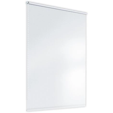 ECD Germany Tenda Oscurante 100x230cm Bianco KlemmFix Senza Foratura In Poliestere E Cotone Con Catena Protezione Sole Con Materiale Di Montaggio 3 ECD Germany Tenda Oscurante 100x230cm Bianco KlemmFix Senza Foratura In Poliestere E Cotone Con Catena Protezione Sole Con Materiale Di Montaggio - immagine 3