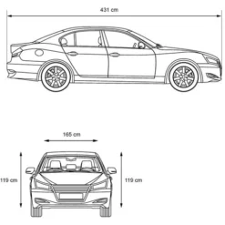 Telo Copri Auto Antigrandine Impermeabile Antigraffi Traspirante M 431x165x119cm -TopAuto Ricambi Italia 16221978 5
