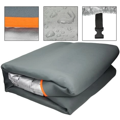 Telo Copri Auto Antigrandine Impermeabile Antigraffi Traspirante S 406x165x119cm 2 Telo Copri Auto Antigrandine Impermeabile Antigraffi Traspirante S 406x165x119cm - immagine 2