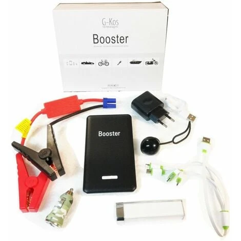 Avviatore Di Emergenza Auto Batteria Booster Starter Power Bank Portatile Nero 2 Avviatore Di Emergenza Auto Batteria Booster Starter Power Bank Portatile Nero - immagine 2