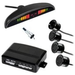 KIT 4 SENSORI DI PARCHEGGIO CON DISPLAY LED + SUONO COLORE NERO -TopAuto Ricambi Italia 19402047 2