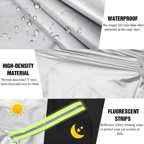 Telo Copriauto Impermeabile Esterno Universale Per SUV XXL: 5,3 Mx 2,0 Mx1,9 M 2 Telo Copriauto Impermeabile Esterno Universale Per SUV XXL: 5,3 Mx 2,0 Mx1,9 M - immagine 2