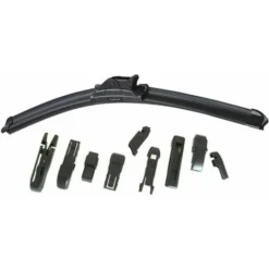 Spazzola Per Auto Universale Tergicristallo Con Kit Ricambio 9 Attacchi 425mm