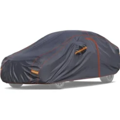 TELO COPRI AUTO COPRIAUTO FELPATO IMPERMEABILE 6 RIFRANGENTI CON ZIP - TG XL: 530X180X117CM