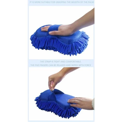 2x Spugna Per Pulizia Auto In Microfibra Ciniglia Guanto Per Lavaggio Auto In Microfibra Ciniglia Cura Del Veicolo Spazzola Per Lavaggio In Spugna Con Cinturino Integrato Spugna Per Lavaggio Del Corpo 5 2x Spugna Per Pulizia Auto In Microfibra Ciniglia Guanto Per Lavaggio Auto In Microfibra Ciniglia Cura Del Veicolo Spazzola Per Lavaggio In Spugna Con Cinturino Integrato Spugna Per Lavaggio Del Corpo - immagine 5