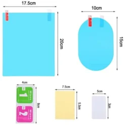 12 Pezzi Pellicola Per Specchietto Retrovisore Per Auto Pellicola Per Specchietto Impermeabile Pellicola Antipioggia Nano Antiappannamento Per Auto Per Specchietti E Finestrini Laterali -TopAuto Ricambi Italia 33379062 4