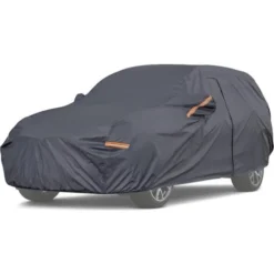 TELO AUTO SUV COPRIAUTO FELPATO IMPERMEABILE ZIP E RIFRANGENTI PER KAMIQ M:430x178x145cm