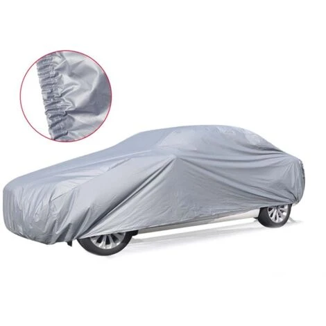 Telo Copriauto Da Esterno Per Berline Misura S 400X160X120cm Impermeabile Antigraffio Resistente 3 Telo Copriauto Da Esterno Per Berline Misura S 400X160X120cm Impermeabile Antigraffio Resistente - immagine 3