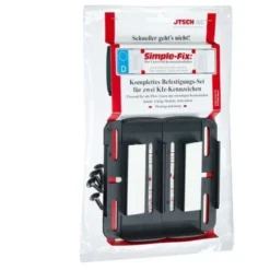 TEPPER EFKA 0188100 PORTA TARGA, NERO