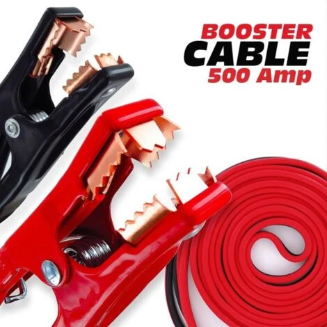 Trade Shop - Cavi Collegamento Batteria 500 Amp Jumper Avviamento Auto Camper Camion Moto 2 Trade Shop - Cavi Collegamento Batteria 500 Amp Jumper Avviamento Auto Camper Camion Moto - immagine 2