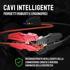 TACKLIFE Avviatore Di Emergenza, 800A 18000mAh, Uscita Morsetti 12V, 2 Uscite USB(5V/9V), QC Carica Rapida, Luce LED, Display LCD, EVA Valigia, Avviatore Batteria Auto(Fino A 7,0L Gas O 5,5 L Diesel)-T8 -TopAuto Ricambi Italia 51233536 4