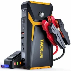 TACKLIFE T8 Batteria Di Avviamento Per Auto Gialla, Avviamento Per Auto Portatile 12V 18000mAh