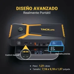 TACKLIFE T8 Batteria Di Avviamento Per Auto Gialla, Avviamento Per Auto Portatile 12V 18000mAh -TopAuto Ricambi Italia 51233542 4