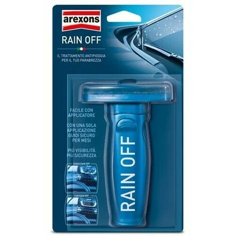 Rain Off AREXONS Trattamento Idrorepellente Antipioggia X Parabrezza Vetri Auto 2 Rain Off AREXONS Trattamento Idrorepellente Antipioggia X Parabrezza Vetri Auto - immagine 2