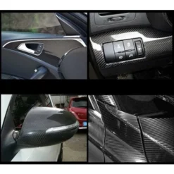 Adesivo In Fibra Di Carbonio 6D - Impermeabile, Senza Bolle, Adatto Per L'aspetto E L'interno Di Motociclette, Computer, Auto - 150 X 30 Cm -TopAuto Ricambi Italia 52008728 5