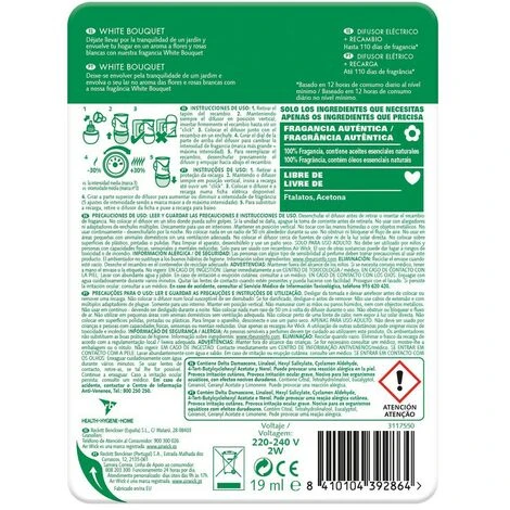 Diffusore Elettrico Per Ambienti Con Ricambio Essential Oils Air Wick White Bouquet (19 Ml) 2 Diffusore Elettrico Per Ambienti Con Ricambio Essential Oils Air Wick White Bouquet (19 Ml) - immagine 2