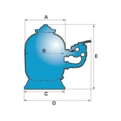 Filtro A Sabbia Da 14 M3/H Hayward Pro-Series Valvola Selettrice In Testa -TopAuto Ricambi Italia 5389369 4