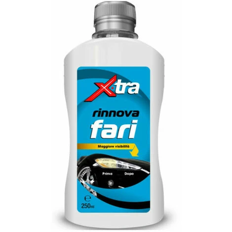 RINNOVA FARI XTRA 250 ML AUTO RIMUOVE OSSIDAZIONE FANALI MAGGIORE VISIBILITA' 1 RINNOVA FARI XTRA 250 ML AUTO RIMUOVE OSSIDAZIONE FANALI MAGGIORE VISIBILITA'