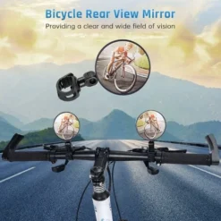 2 Pezzi Specchio Bici, Specchietto Retrovisore Per Bicicletta Convesso, Specchietto Retrovisore Da Manubrio Regolabile A 360° Universale Per Mountain Road Bike 9 2 Pezzi Specchio Bici, Specchietto Retrovisore Per Bicicletta Convesso, Specchietto Retrovisore Da Manubrio Regolabile A 360° Universale Per Mountain Road Bike -TopAuto Ricambi Italia 55358362 5