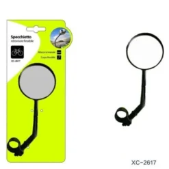 Trade Shop - Specchietto Retrovisore Corpo Flessibile Attacco Universale Bicicletta Xc-2617