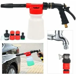 Lancia Schiuma Neve, Pistola Schiuma Auto, Spruzzatore Shampoo Pistola Schiuma Pulizia Auto Multifunzione Per Veicoli Commerciali Moto 900ml -TopAuto Ricambi Italia 63842930 5