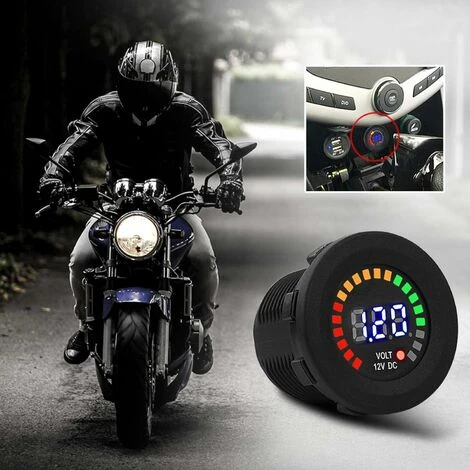 Volt &egrave Tre Display A LED, Manometro Voltmetro, 12 V, Display Digitale Voltmetro & Agrave Nuovo Calibro Di Voltmetro A LED Per Auto Da Moto Impermeabile Nero Per Moto, Auto, Barche 2 Volt &egrave Tre Display A LED, Manometro Voltmetro, 12 V, Display Digitale Voltmetro & Agrave Nuovo Calibro Di Voltmetro A LED Per Auto Da Moto Impermeabile Nero Per Moto, Auto, Barche - immagine 2