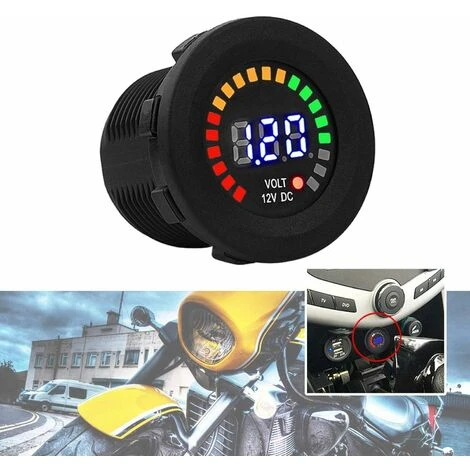 Volt &egrave Tre Display A LED, Manometro Voltmetro, 12 V, Display Digitale Voltmetro & Agrave Nuovo Calibro Di Voltmetro A LED Per Auto Da Moto Impermeabile Nero Per Moto, Auto, Barche 4 Volt &egrave Tre Display A LED, Manometro Voltmetro, 12 V, Display Digitale Voltmetro & Agrave Nuovo Calibro Di Voltmetro A LED Per Auto Da Moto Impermeabile Nero Per Moto, Auto, Barche - immagine 4