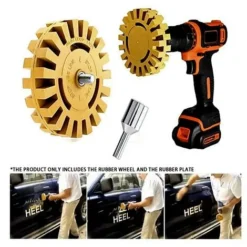 Adattatore Per Trapano Elettrico Da 4 Pollici Da 100 Mm Rimozione Decalcomania Antigraffio Comodo Graffio Rapido Gomma Ruota Gomma Efficiente Liscia Automatica -TopAuto Ricambi Italia 63853621 5