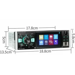 Autoradio 1 DIN Display TFT 4.1" Stereo 45Wx4 Bluetooth USB AUX MP3 Media 4051AI -TopAuto Ricambi Italia 64001893 3
