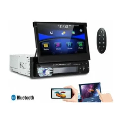 AUTORADIO 1 DIN SCHERMO A SCOMPARSA 7" STEREO AUTO TOUCH BLUETOOTH USB SD 6712
