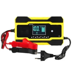 Avviatore Batteria Auto 12-24V 5-10A Caricatore Intelligente Portatile LCD