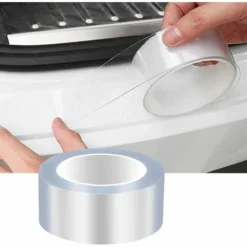 Kueatily 5 Cm X 10 M Pellicola Trasparente Autoadesiva Protezione Bordo Auto Pellicola Protettiva Trasparente Universale