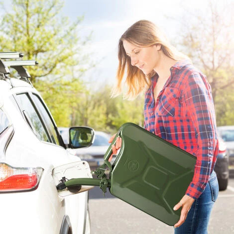 Monzana Set 3x Tanica Per Benzina 20 L Staffa Di Sicurezza Certificazione-UN Metallo Diesel Carburante Bidone Contenitore 2 Monzana Set 3x Tanica Per Benzina 20 L Staffa Di Sicurezza Certificazione-UN Metallo Diesel Carburante Bidone Contenitore - immagine 2