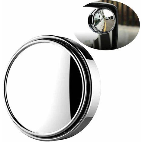 GroupM ENG Coppia Specchietti Retrovisori Per Auto Piccoli Rotondi Regolabili A 360 Gradi (argento) 2 GroupM ENG Coppia Specchietti Retrovisori Per Auto Piccoli Rotondi Regolabili A 360 Gradi (argento) - immagine 2