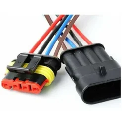 Set GroupM IT5 (4 Fori Con Set Maschio E Femmina) Cablaggio Connettore Per Auto Impermeabile Collegabile Da 15 Cm -TopAuto Ricambi Italia 69492282 4