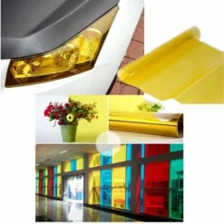 30 Cm X 200 Cm Illuminazione Per Auto Pellicola In Vinile Colorato Di Giallo Per Fanale Posteriore Fanale Posteriore Fendinebbia Coperchio Protettivo Adesivo Luce Per Auto Cambia Colore -TopAuto Ricambi Italia 69715042 3