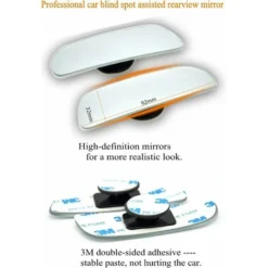 Set Di 2 Specchietti Convessi Per Punti Ciechi Dal Design Senza Montatura Per Tutte Le Auto SUV Utility Motorcycle 6 Set Di 2 Specchietti Convessi Per Punti Ciechi Dal Design Senza Montatura Per Tutte Le Auto SUV Utility Motorcycle -TopAuto Ricambi Italia 69715845 3