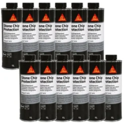 Set Di 12 Rivestimenti Antighiaccio SIKA Sikagard 6470 - Nero - 1L