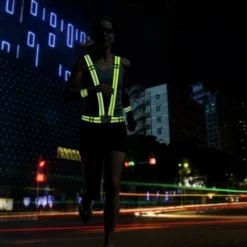 2 Pezzi Di Giubbotto Di Sicurezza + Braccialetti Di Sicurezza Riflettenti, Giubbotto Di Sicurezza Elastico Regolabile Riflettente Per Corsa, Ciclismo, Moto -TopAuto Ricambi Italia 71080069 3