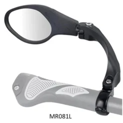 Specchietto Retrovisore Per Bicicletta, Specchietto Per Bicicletta Da Manubrio, HD, Resistente Agli Urti, Lente In Vetro, Controllo Rotazione 360 (sinistra)