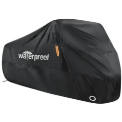 Telo Coprimoto Esterno Invernale Impermeabile Garage Moto Tessuto Oxford 210T - Copri Moto XXL Per Harley Davidson, Honda, Suzuki, Kawasaki (245 × 105 × 125 Cm)