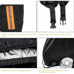 Telo Coprimoto Esterno Invernale Impermeabile Garage Moto Tessuto Oxford 210T - Copri Moto XXL Per Harley Davidson, Honda, Suzuki, Kawasaki (245 × 105 × 125 Cm) -TopAuto Ricambi Italia 74762704 3