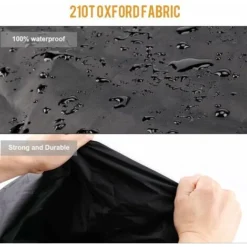 Telo Coprimoto Esterno Invernale Impermeabile Garage Moto Tessuto Oxford 210T - Copri Moto XXL Per Harley Davidson, Honda, Suzuki, Kawasaki (245 × 105 × 125 Cm) -TopAuto Ricambi Italia 74762704 4