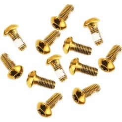 Bulloni Del Disco Del Freno Della Mountain Bike In Acciaio Inossidabile Da 12 Pezzi Bulloni Del Rotore Del Freno M5 10mm Bulloni Fissi (oro), Kueatily