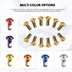 Bulloni Del Disco Del Freno Della Mountain Bike In Acciaio Inossidabile Da 12 Pezzi Bulloni Del Rotore Del Freno M5 10mm Bulloni Fissi (oro), Kueatily -TopAuto Ricambi Italia 76325717 3